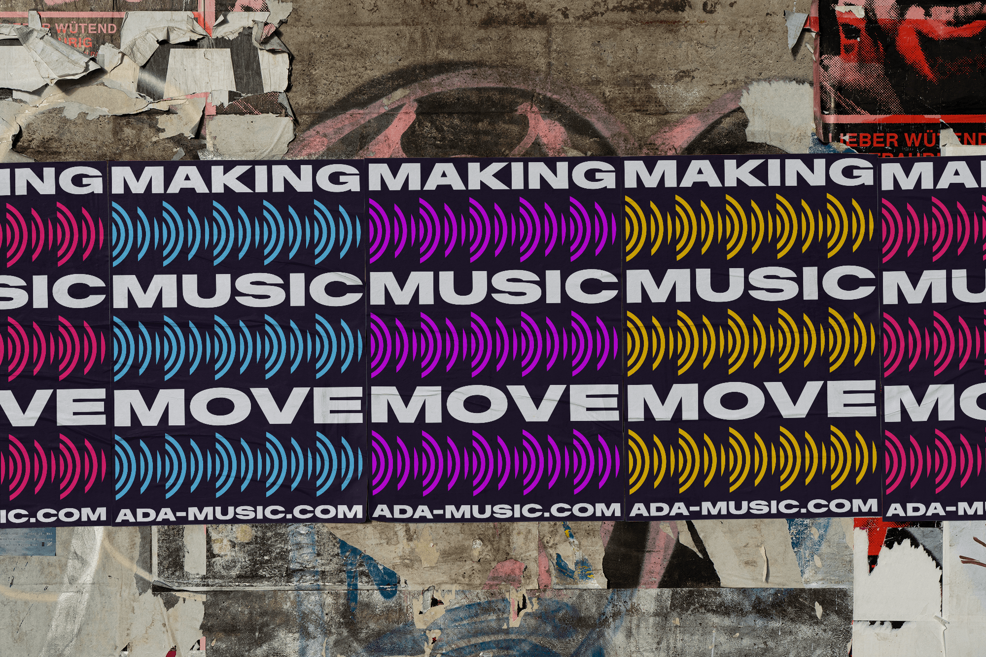 Wheatpaste Making Music Move