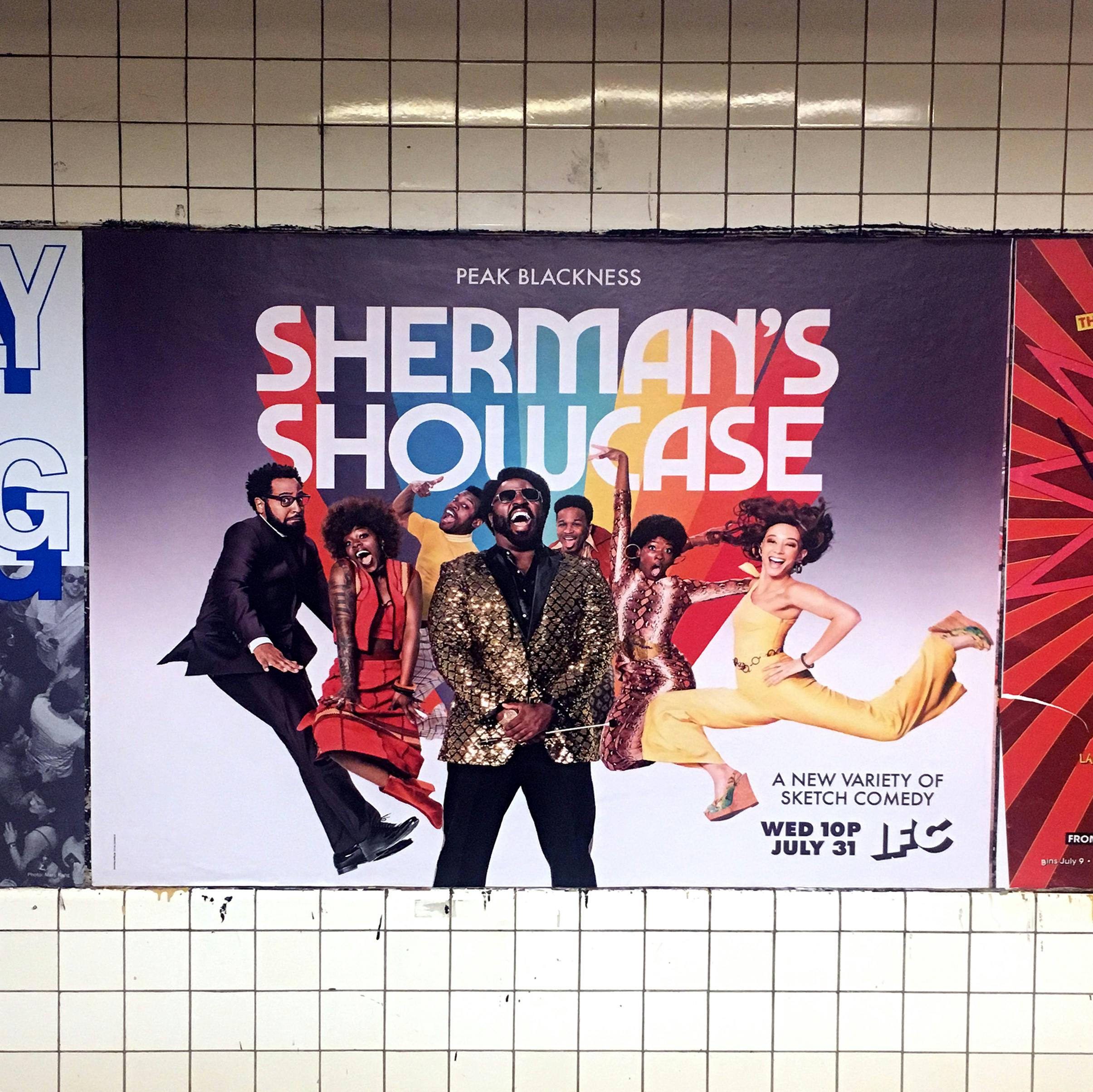 Sherman's Showcase Subway Ad